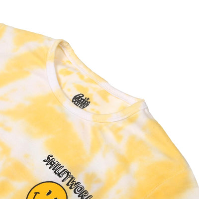 Girls T-Shirt Smiley - Tie & Dye