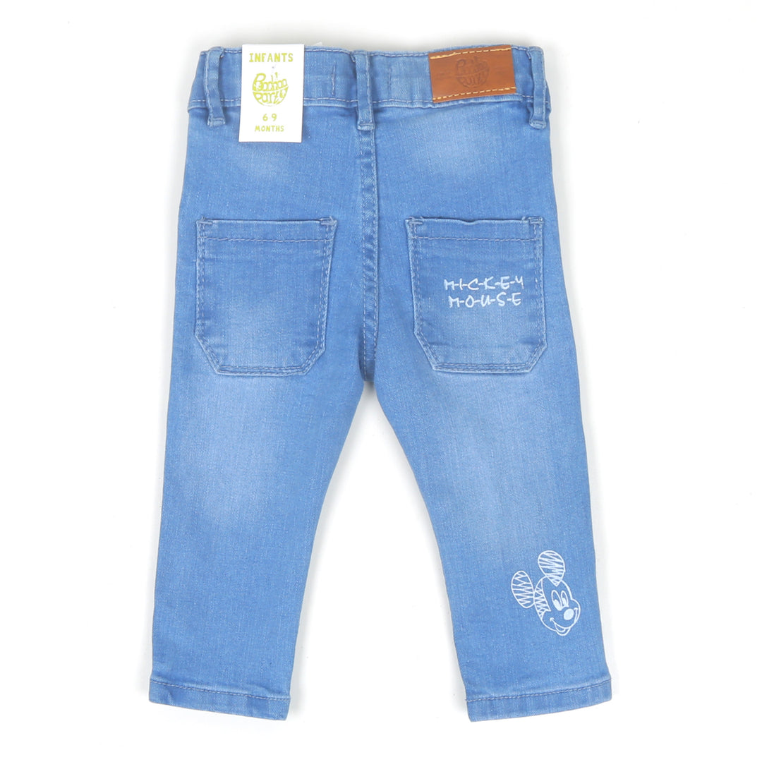 Infant Boys Character Pant Denim  - Light Blue