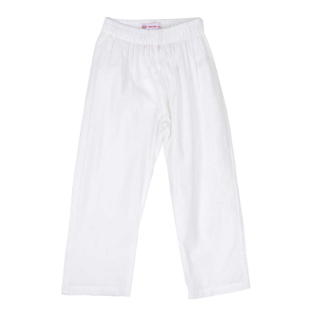 Girls Trouser Basic - White