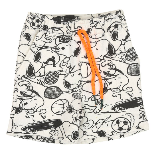Infant Boys Short Printed-White