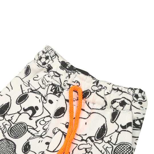 Infant Boys Short Printed-White