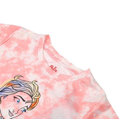 Girls T-Shirt H-S Tie Dye - Pink