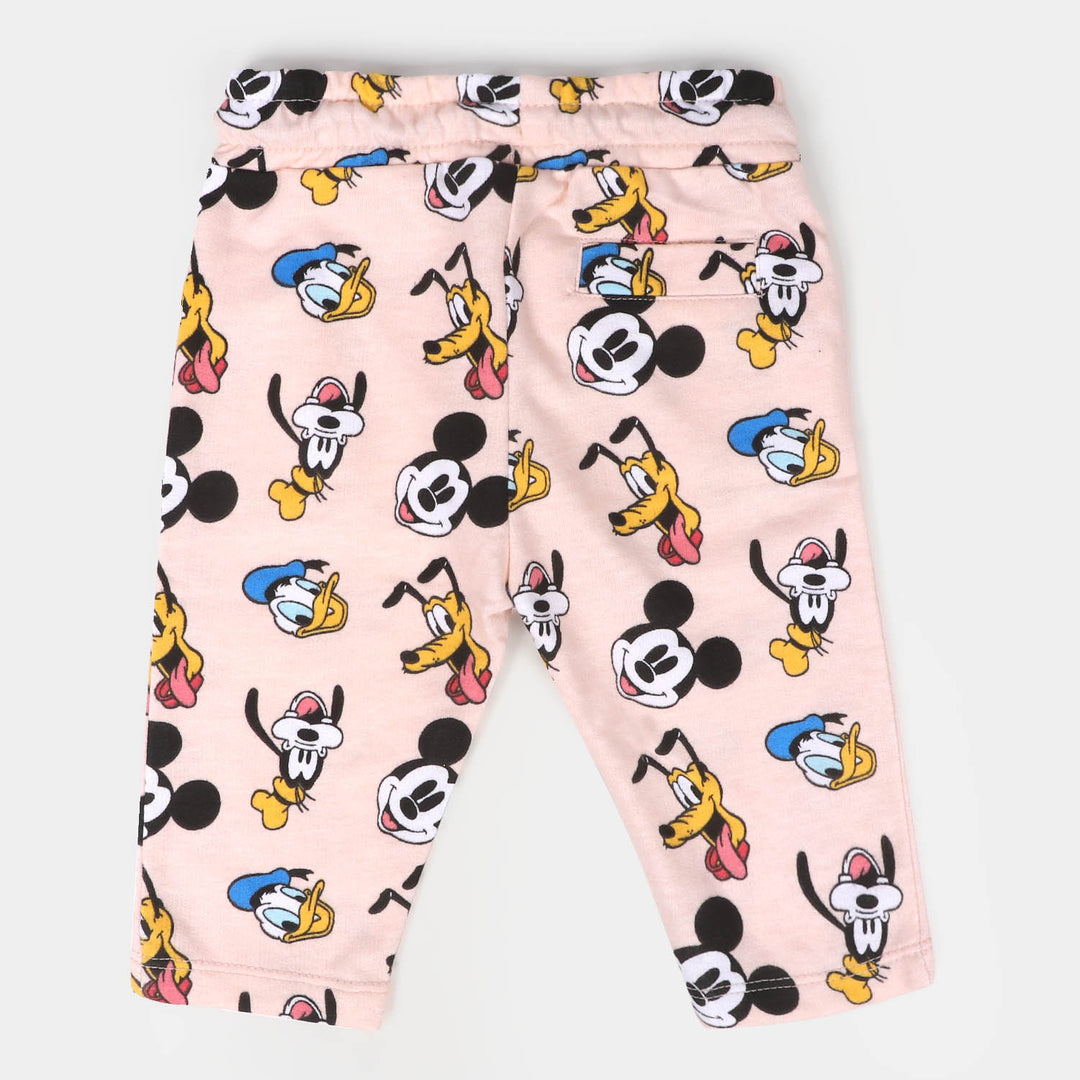 Infant Boys Terry Sleeping Pajama - Light Peach