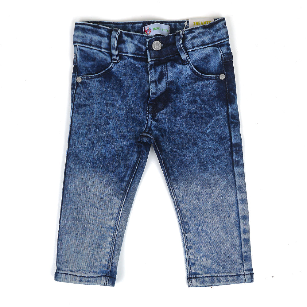 Infant Denim Pant For Boys - Blue Random