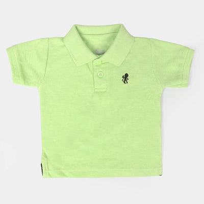 Infant Boys Cotton Polo Shirt - Sharp Green