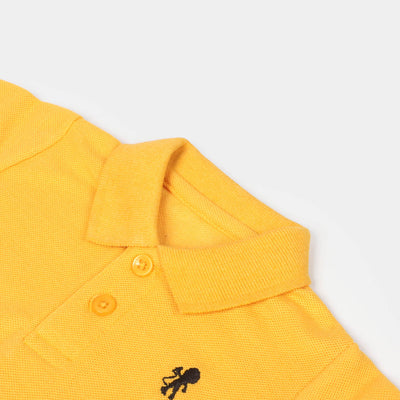 Infant Boys Cotton Polo Shirt - Yellow
