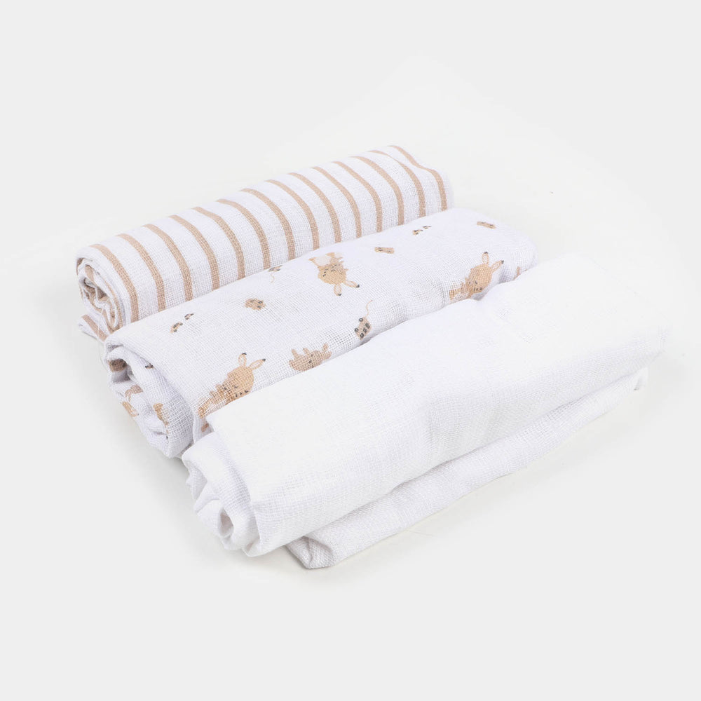 3PCS Muslin Cotton Wrapping Sheets Set