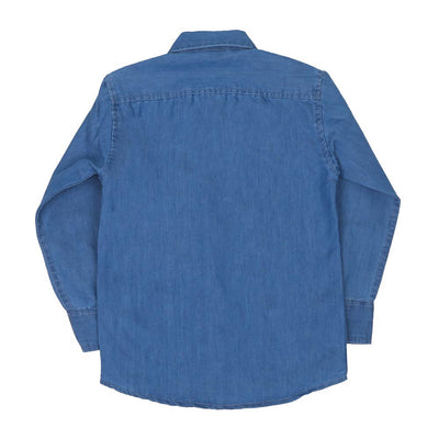 Boys Shirt Denim Bon Pocket - Mid Blue