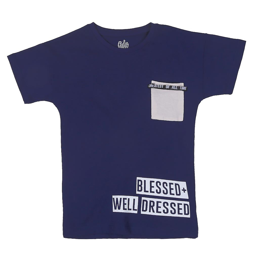 Boys T-Shirt Well Dressed-Navy