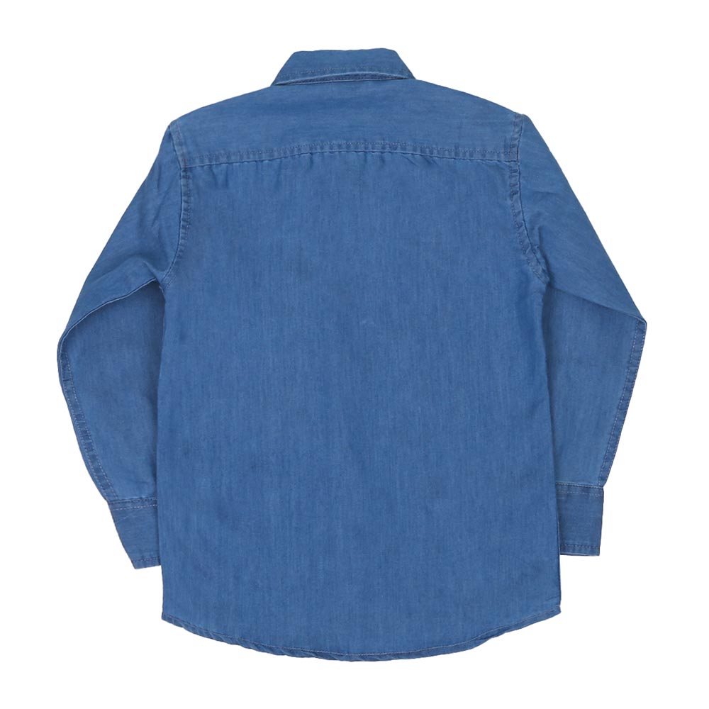 Boys Shirt Denim Summer - Ice Blue