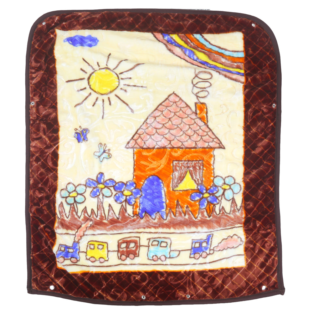 Baby Blanket Cloud Zipper Hut E-C - D.Brown