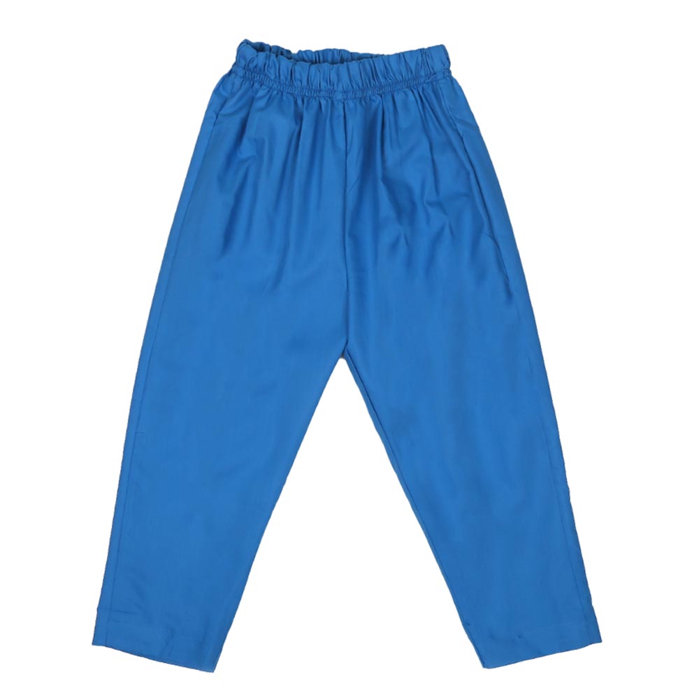 Boys Embroidered Kurta Pajama Suit - Blue