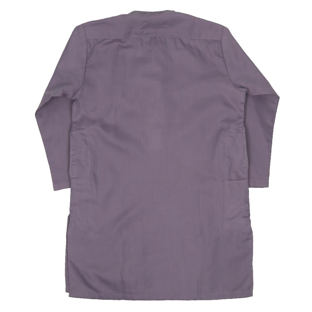 Boys Embroidered Kurta Pajama Suit - Purple