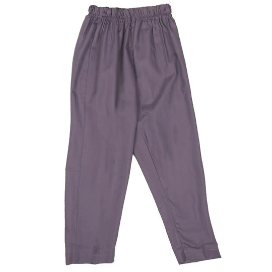 Boys Embroidered Kurta Pajama Suit - Purple