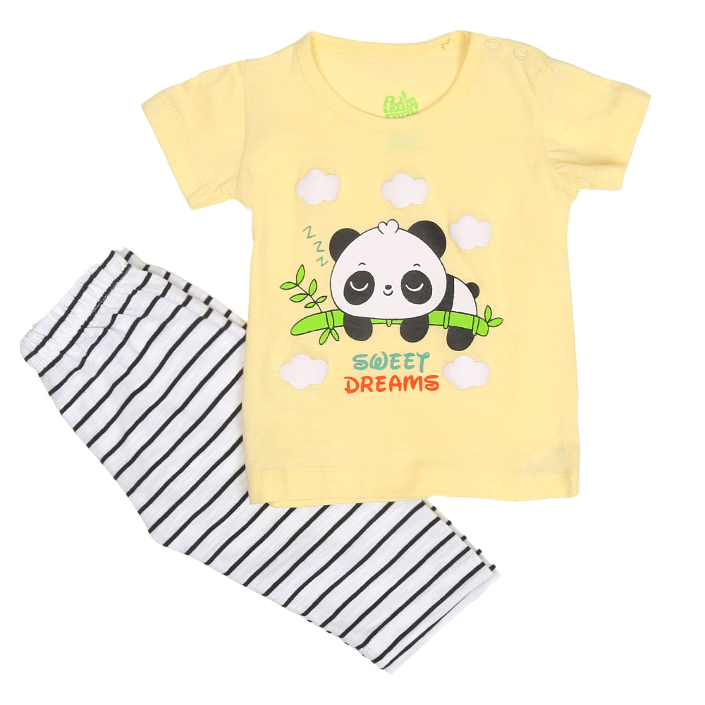 Infant Boys Knitted Night Wear SLEEPING PANDA