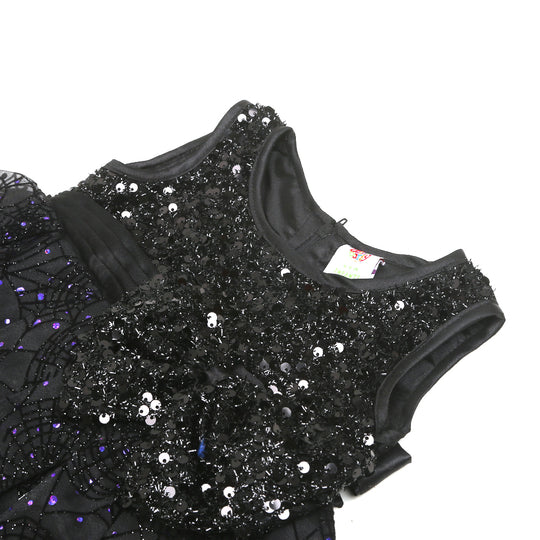 Infant Girls Fancy Frock Organza - BLACK