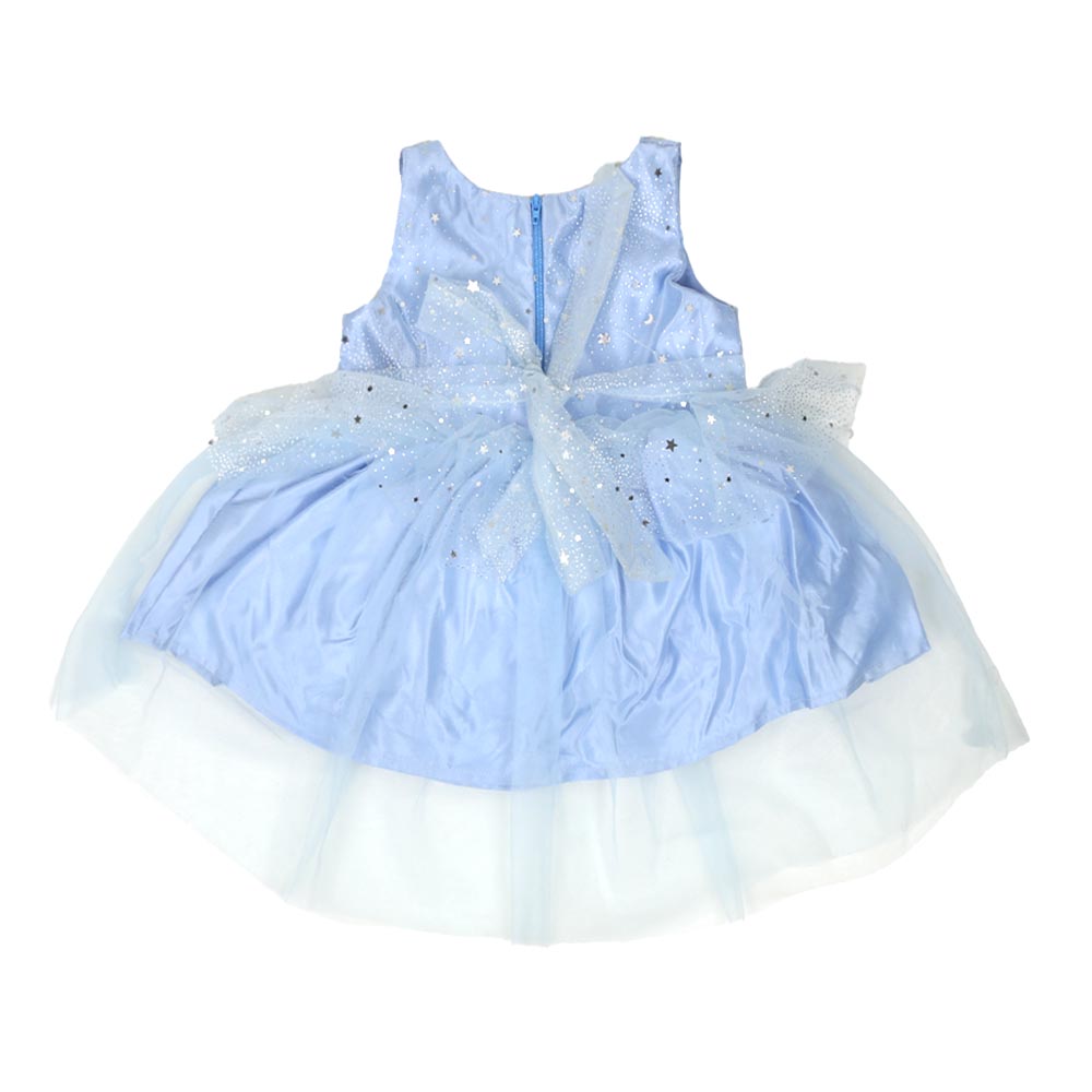 Infant Girls Frock Fancy Shining Star - SKY BLUE