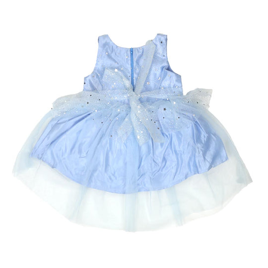 Infant Girls Frock Fancy Shining Star - SKY BLUE