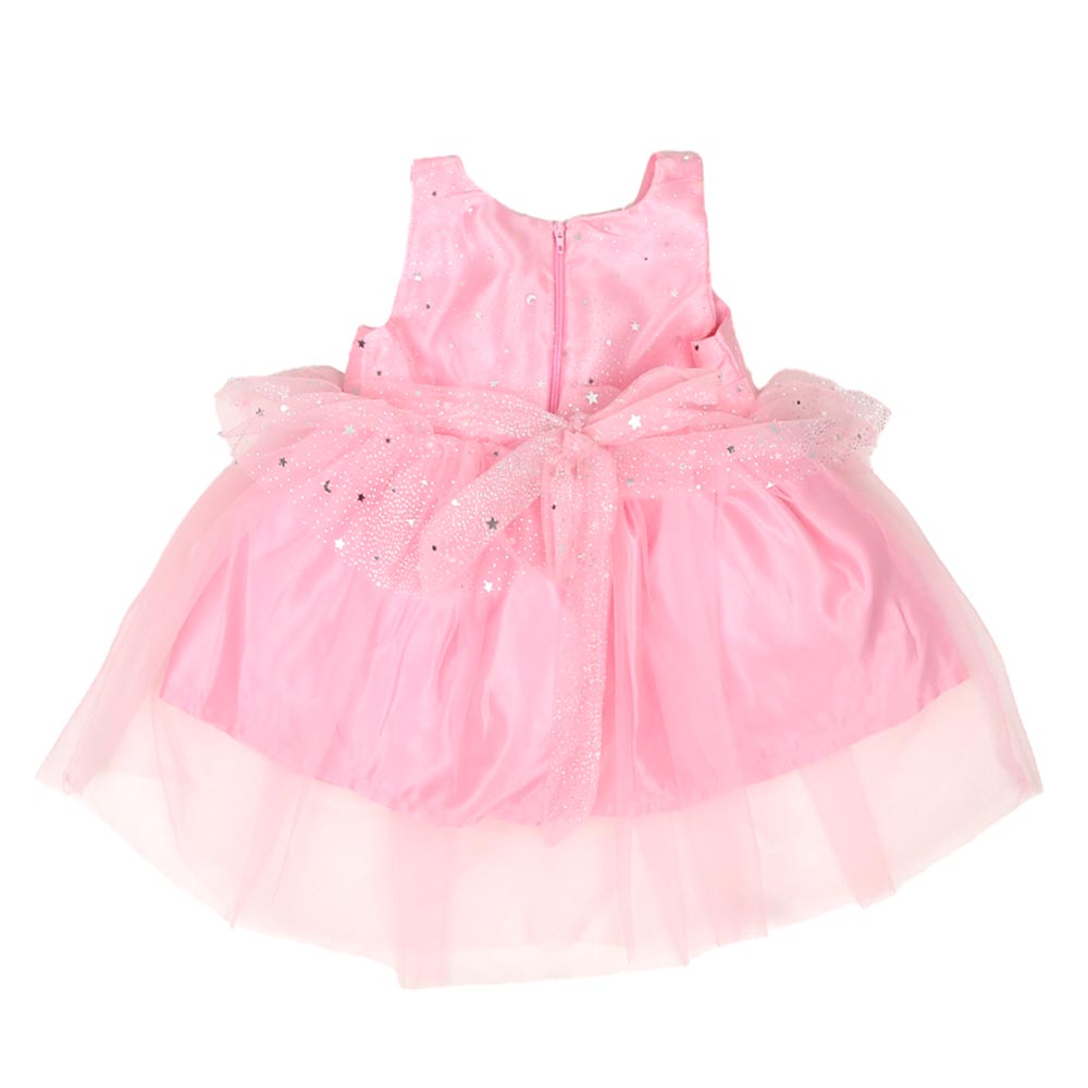 Infant Girls Frock Fancy Shining Star - Pink