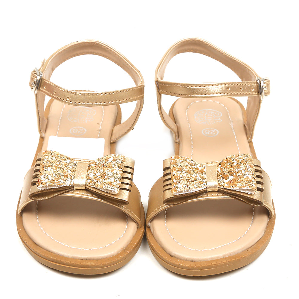 Girls Sandal 909-19- Golden