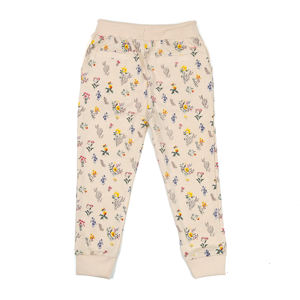 Girls Pajama Flower - Ecru