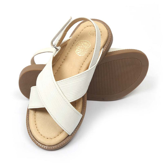 Casual Stylish Sandal For Girls - White (RF-2)