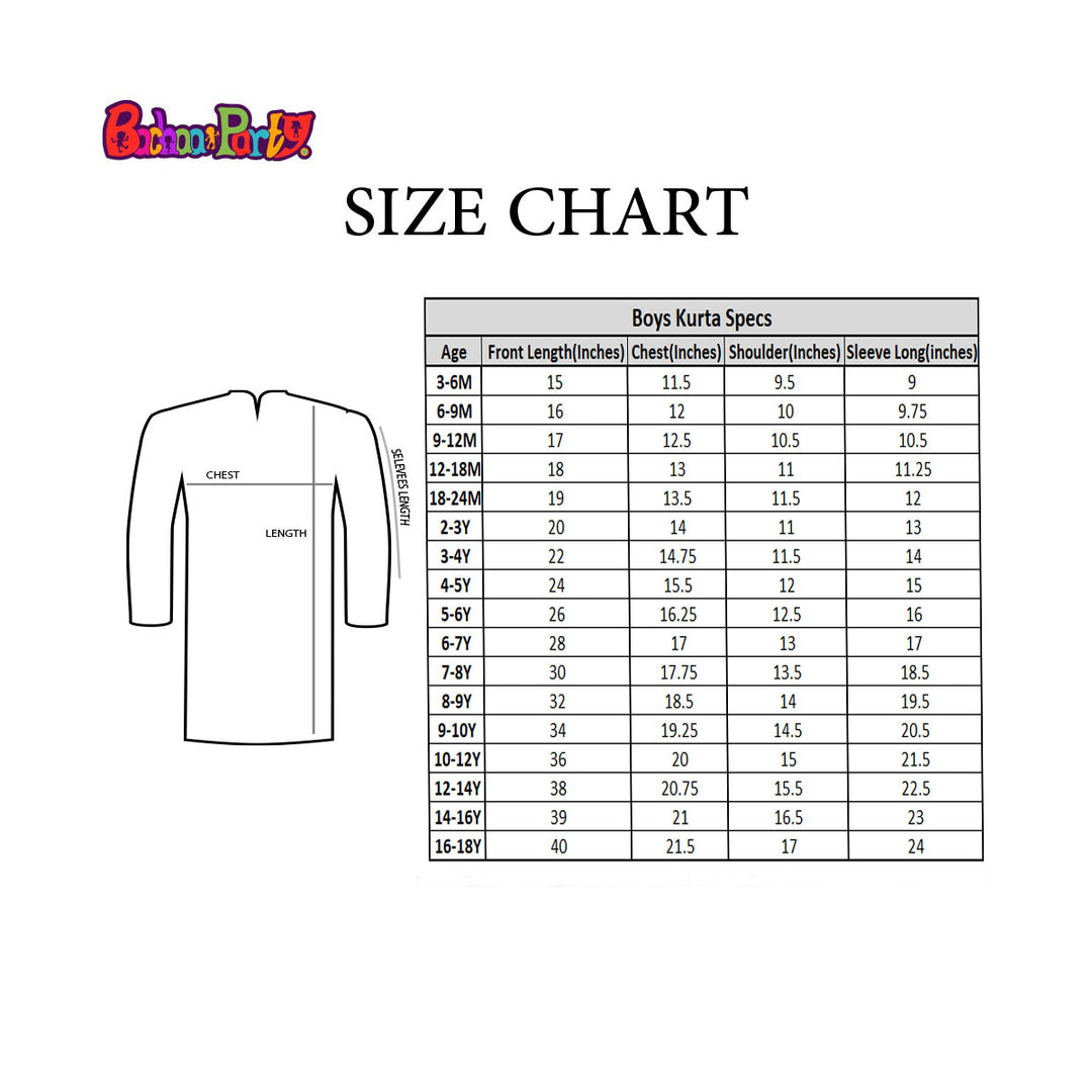 Infant Boys Basic Kurta - Blue