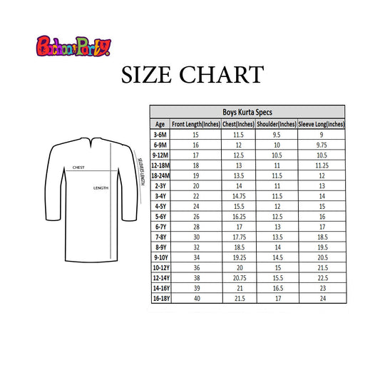 Infant Boys Basic Kurta Pajama - Off White