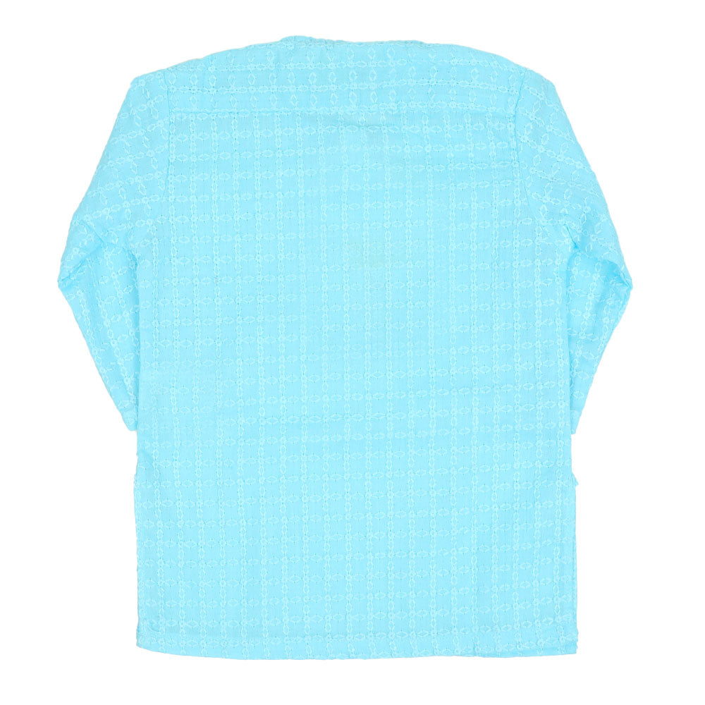 Infants Boys Chicken Basic Kurta - S.Blue