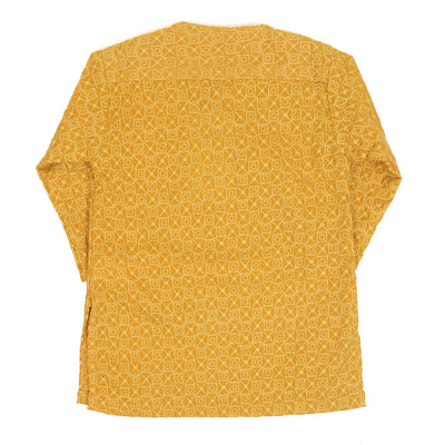 Infants Boys Chicken Basic Kurta - Mustard