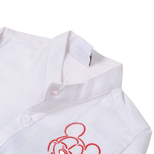 Character Casual Shirt For Boys - White