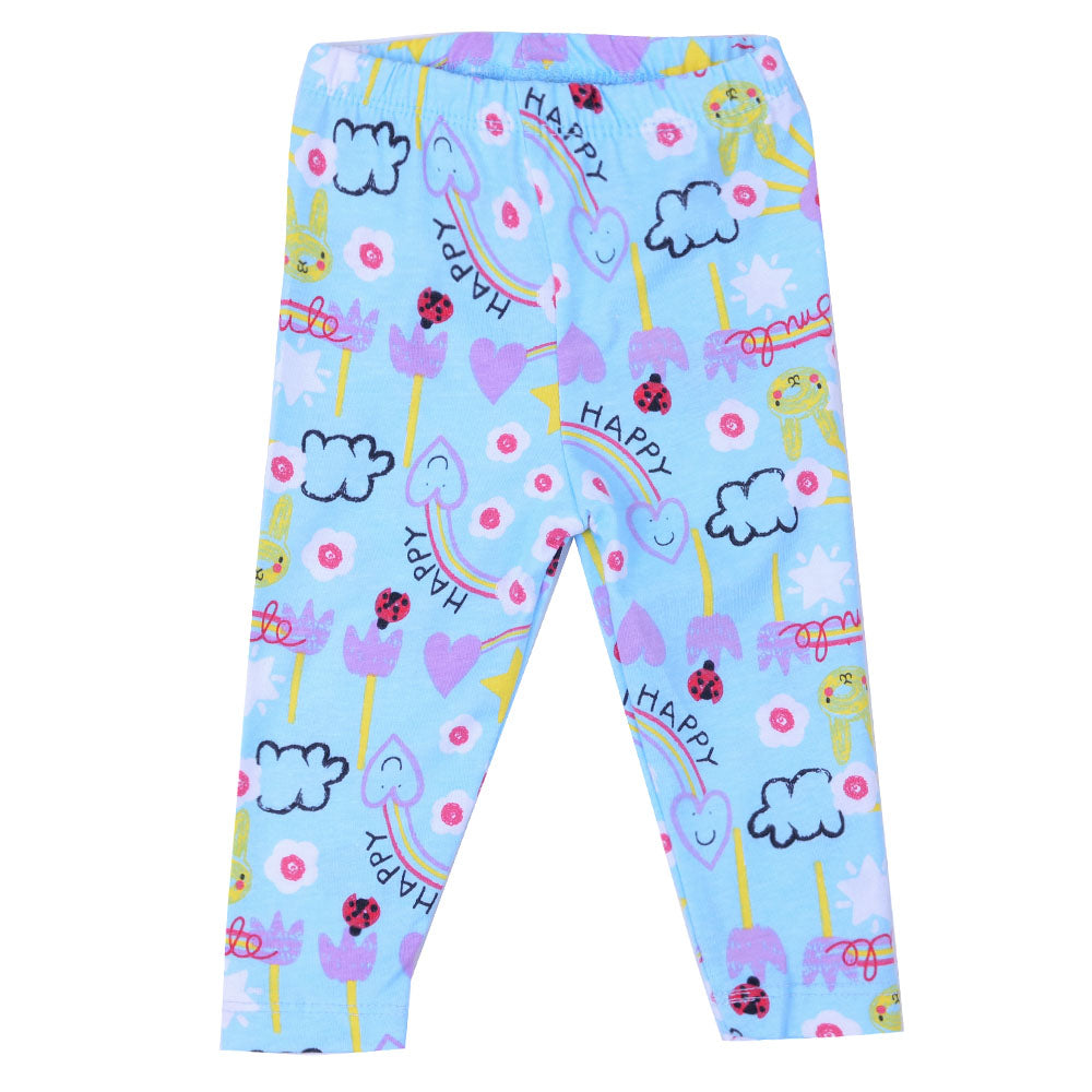 Infant Girls Tights Printed Happy Days -Printed