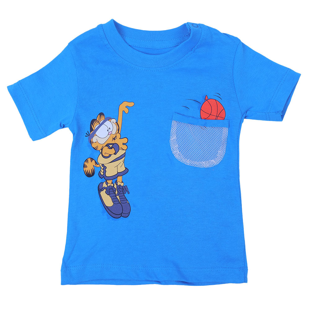 Infant Boys Cotton T-Shirt Character - Blue