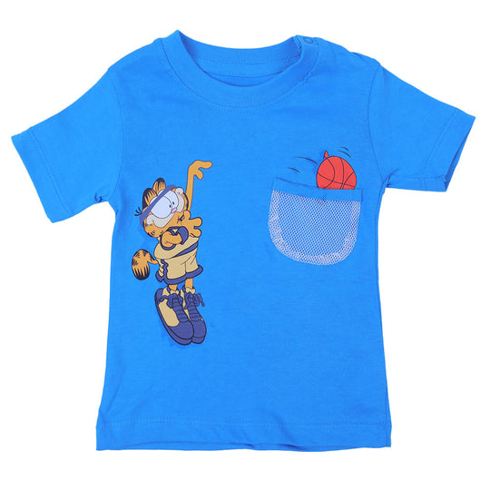 Infant Boys Cotton T-Shirt Character - Blue