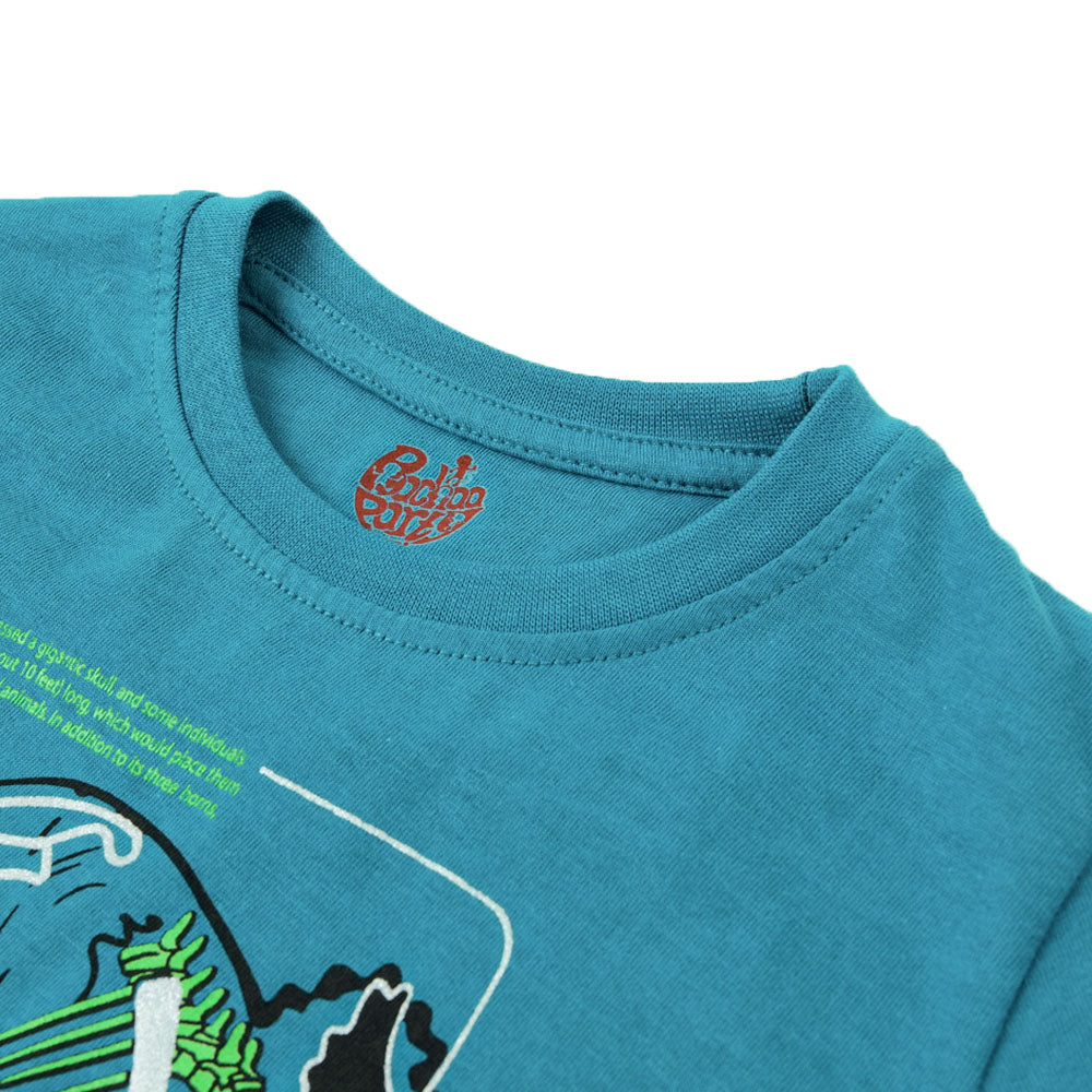 Boys T-Shirt Triceratops -Harbor Blue