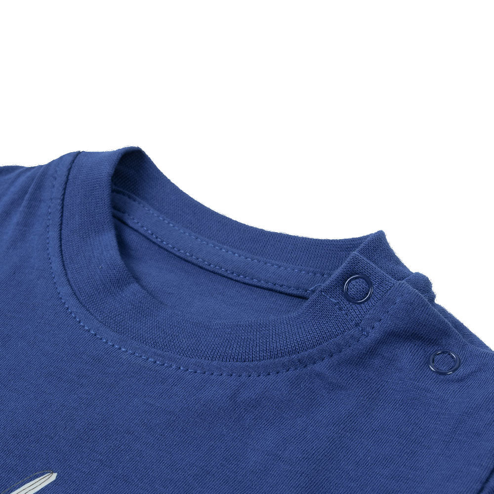 Infant Boys T-Shirt Mini Safari -Navy Peony
