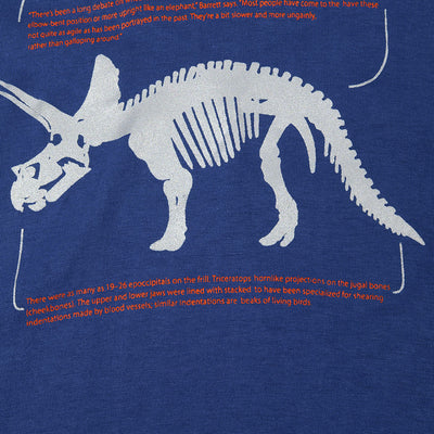 Boys T-Shirt Triceratops -Navy Peony