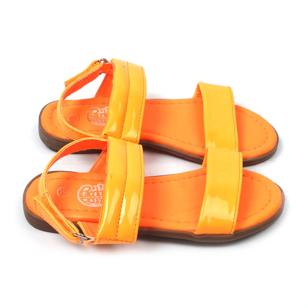 Fancy Shiny Sandal For Girls - Orange (1005-28)