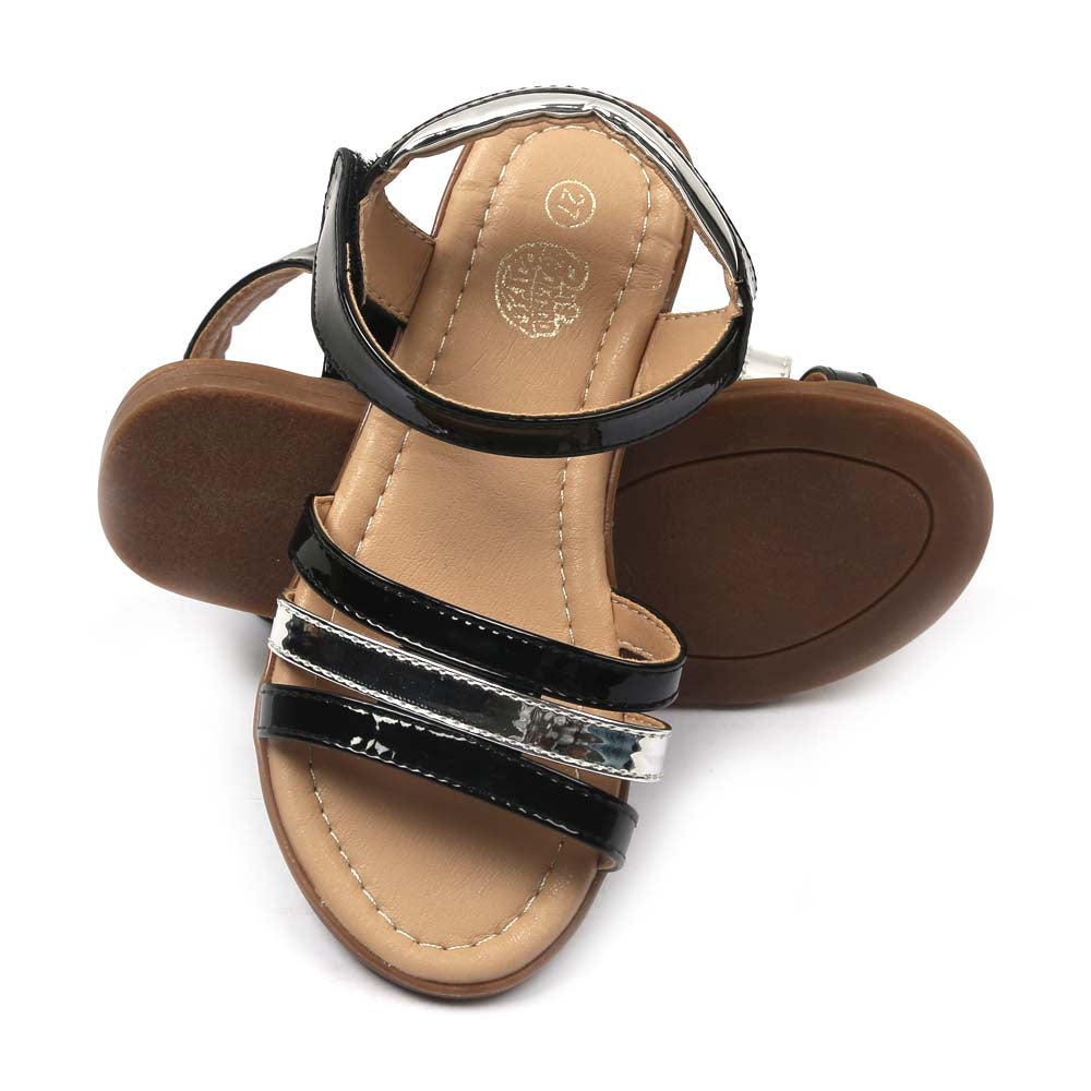 Fancy Design Sandal For Girls - Black (70201)