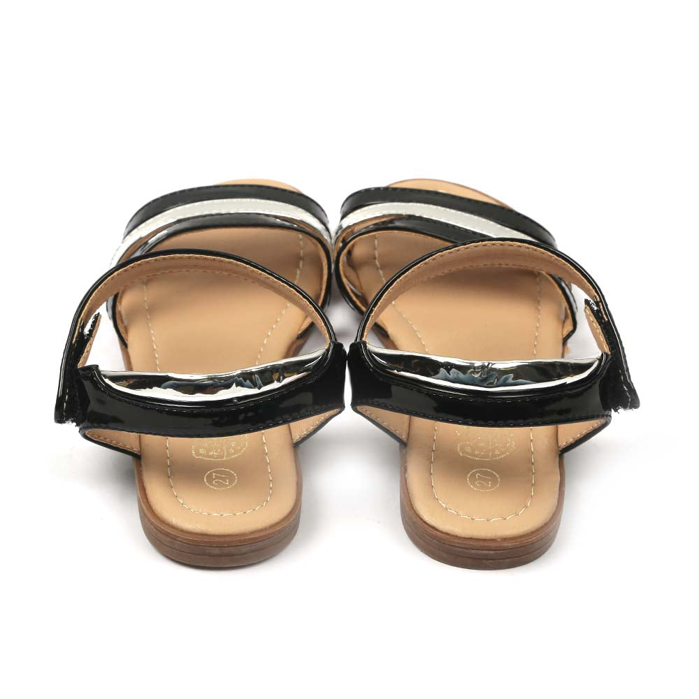 Fancy Design Sandal For Girls - Black (70201)