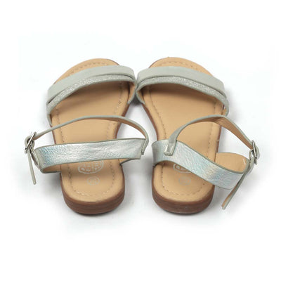 Fancy Strap Sandals For Girls - Silver (0910-26)