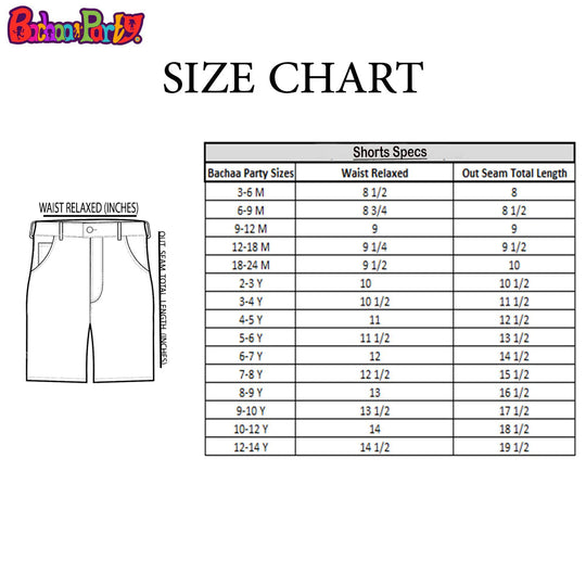 Boys Cotton Short Basic - Orange