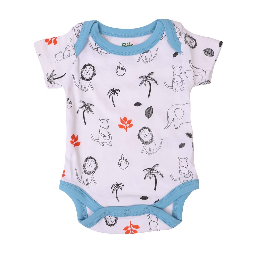 Jungle Romper For Infant- White