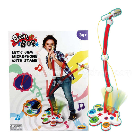 Beat Pop Let's Jam Microphone With Stand