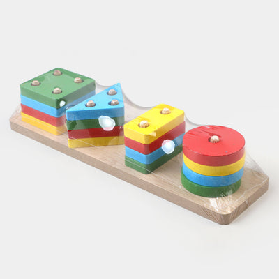 Wooden Toy Geometric Sorter Educational Toy