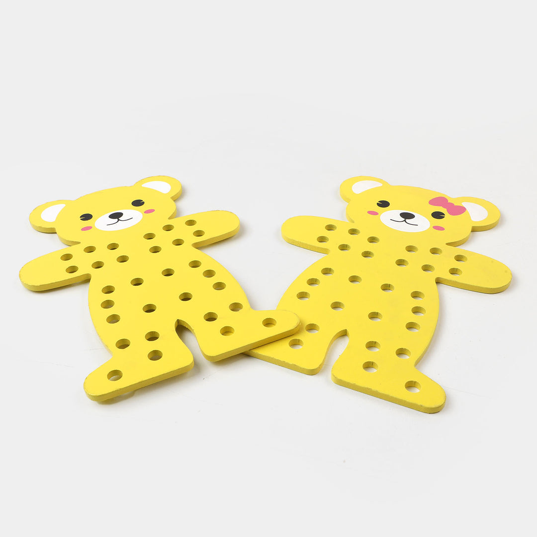 Wooden Toy Bear Dress