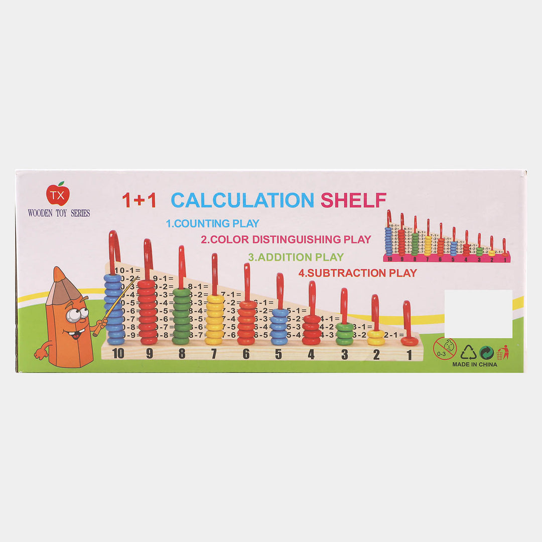Wooden Toy Series Calculation Shelf (CS-123)