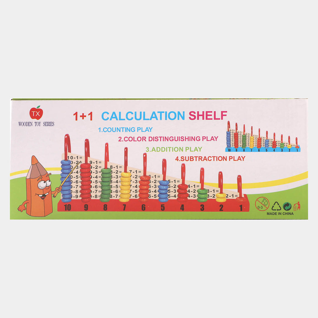 Wooden Toy Series Calculation Shelf (CS-123)