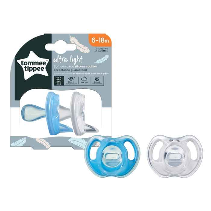 Tommee Tippee Silicon Twin Soother 6-18M - 433453