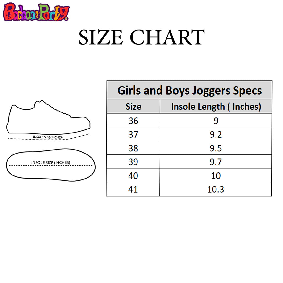 Teens Boys Joggers Shoes JG M4 - Black/White